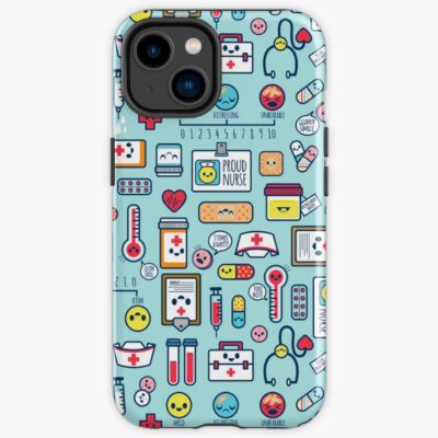 Blue Proud Nurse Surface Pattern Iphone Case