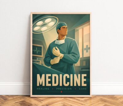 Medicine Vintage Art Deco Wall Art
