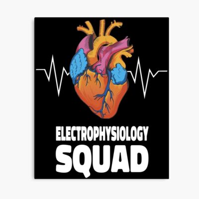 Electrophysiology Squad Heartbeat Vintage Art Poster