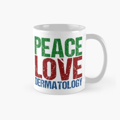 Dermatology Peace Love Medical Mug