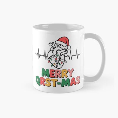 Cardiology Nurse Christmas Ecg Heart Mug