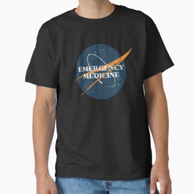 Vintage Emergency Medicine Space Design T-shirt