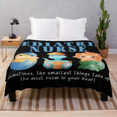 Paediatric Nurse Picu Er Icu Care Throw Blanket