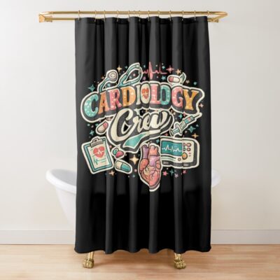 Cardiology Team Heart Nurse Care Shower Curtain