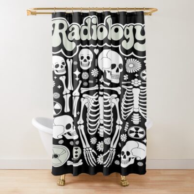 Radiology X Ray Mri Skeleton Shower Curtain