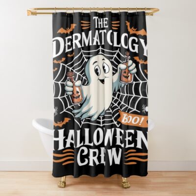 Spooky Dermatology Halloween Esthetician Shower Curtain