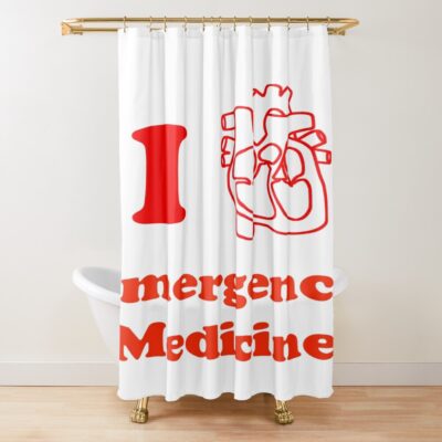 I Heart Emergency Medicine Daily Shower Curtain