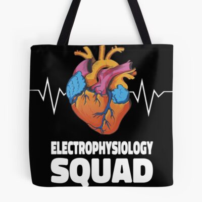 Electrophysiology Squad Heartbeat Vintage Art Tote Bag